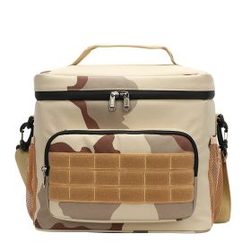 Waterproof Camouflage Insulated Lunch Bag For Picnic; Camping; Office; School